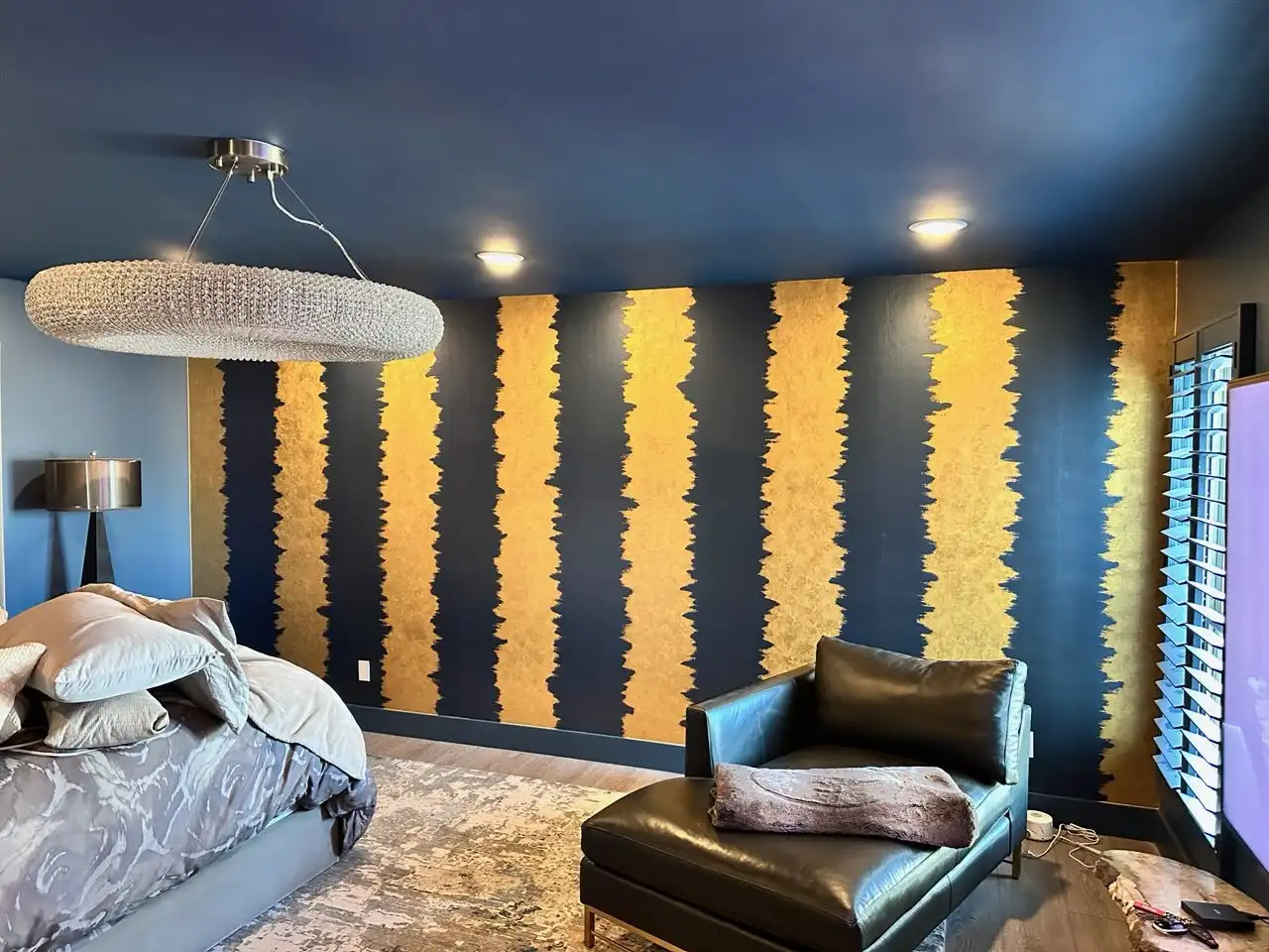 Historic home wallpaper restoration and preservation in Bel Air, Los Angeles