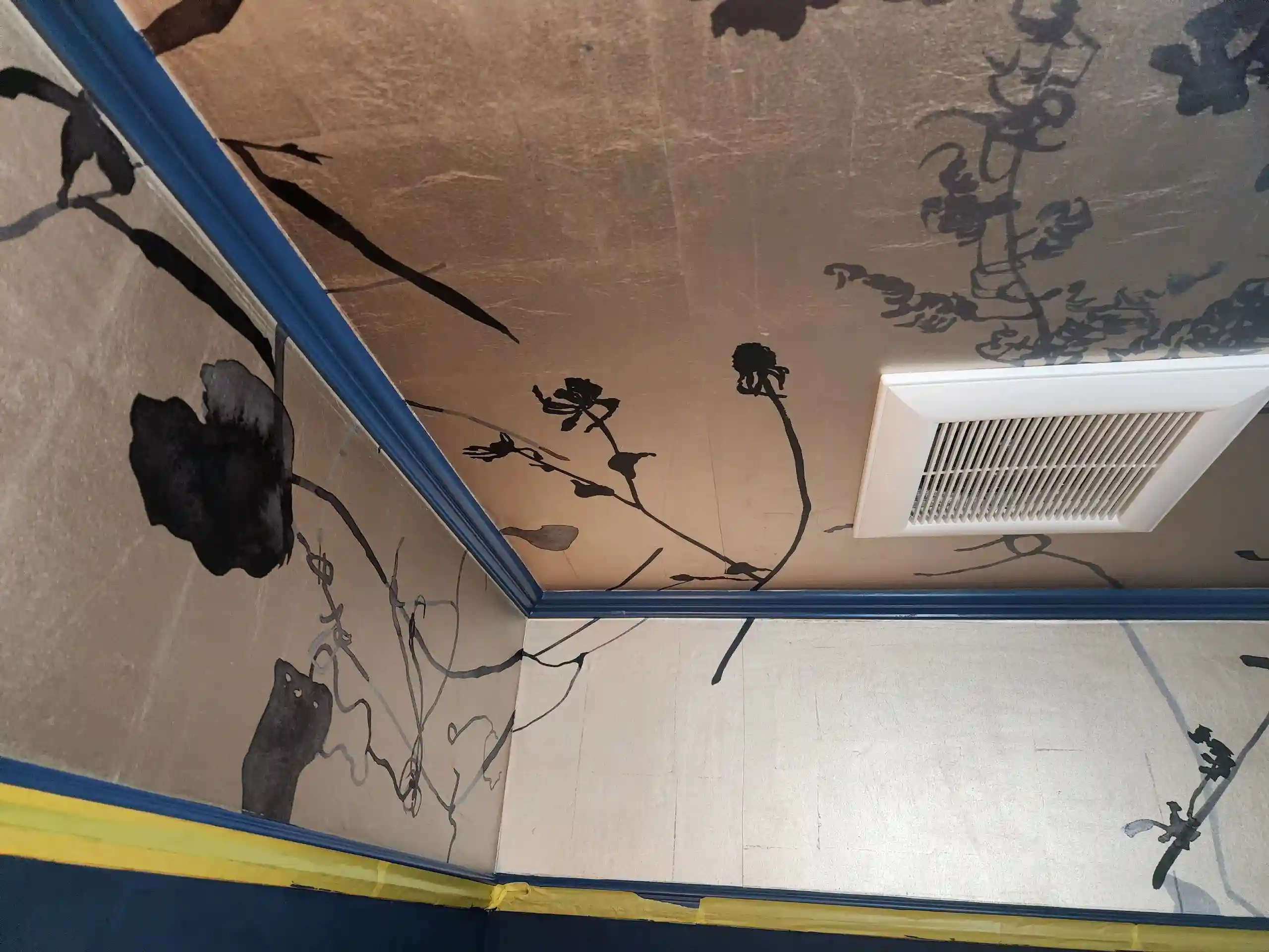 Commercial vinyl wallcovering installation in Culver City